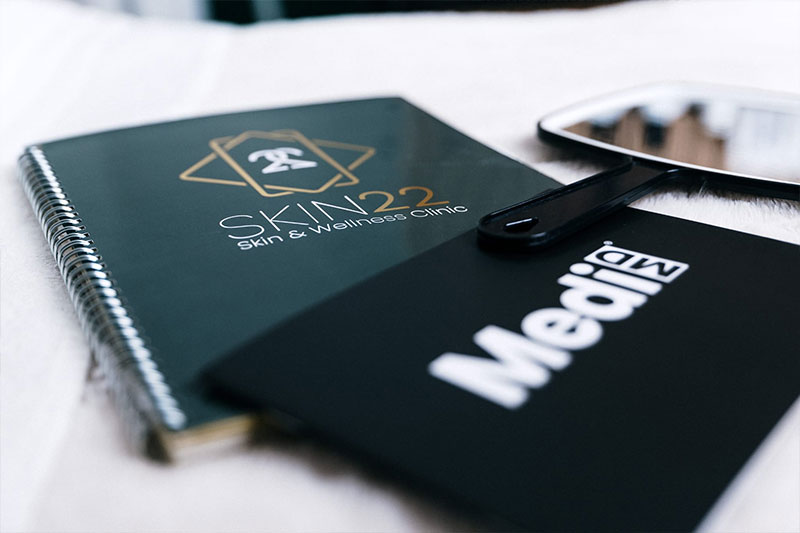 Client notes and MediMD product booklet